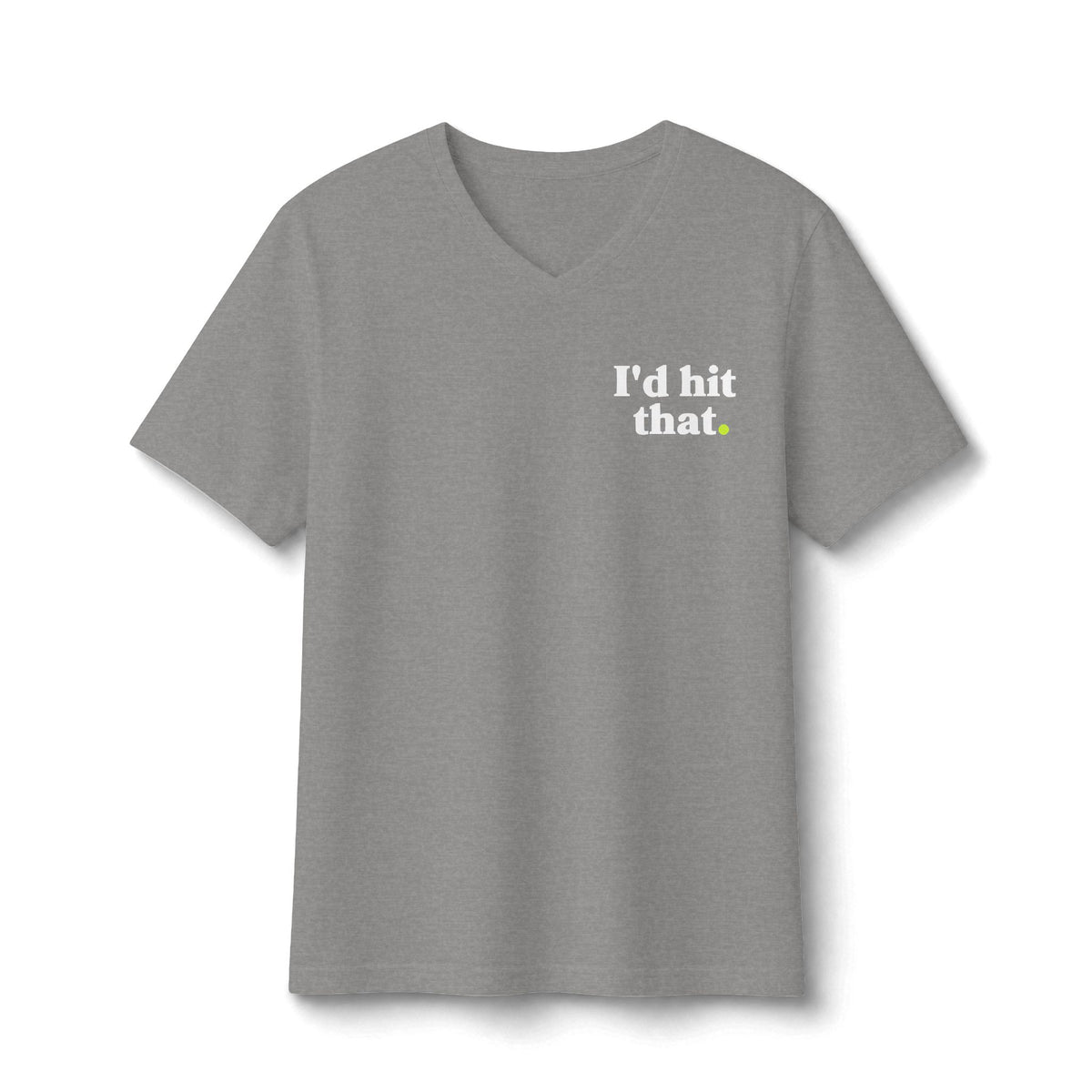 Pickleball "I'd Hit That" V-Neck Tee 4 Colors