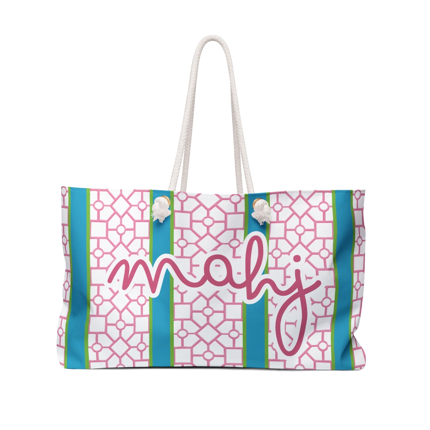 Mahjong Tote Bag- Berry