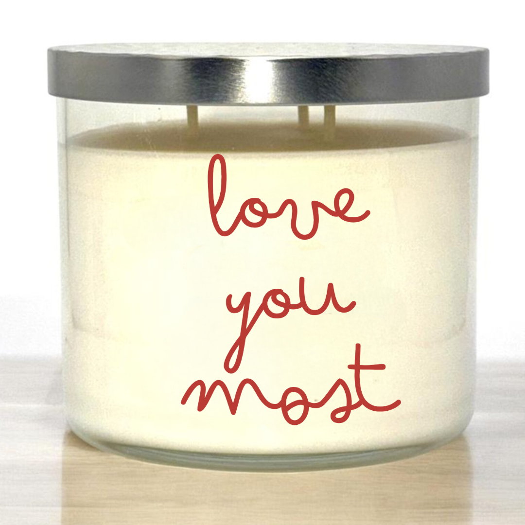 Love You Most Candle