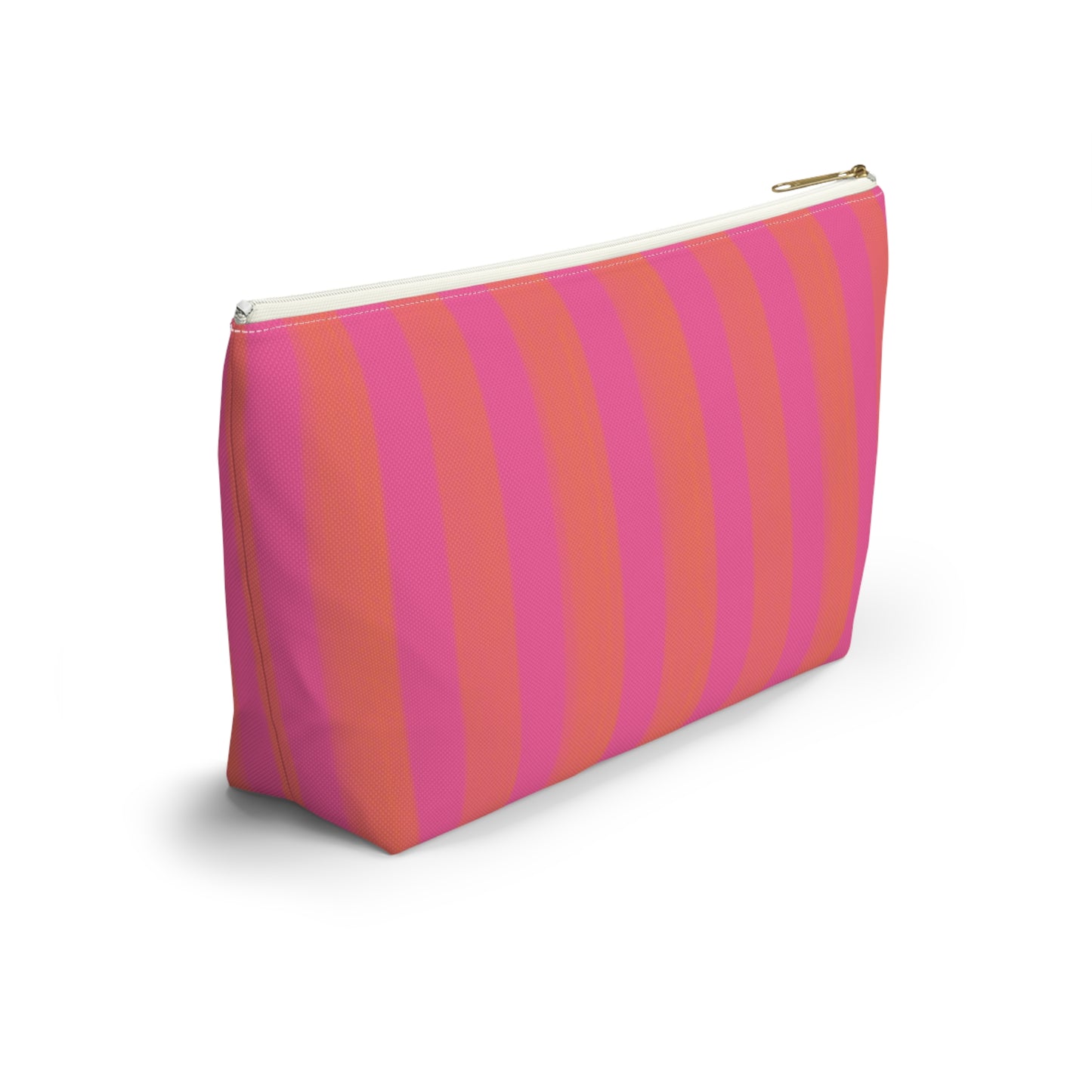 Mahjong Cabana Stripe Tile Pouch with T‑Bottom