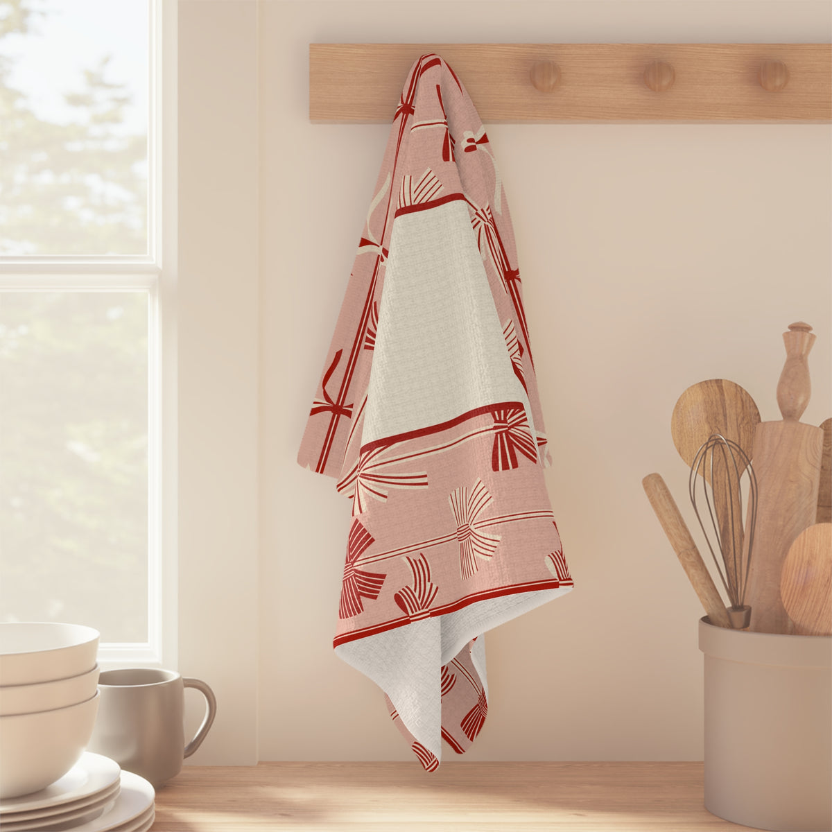 Funny Retro Quote Holiday Tea Towel — “You Had Me at 'Package'"
