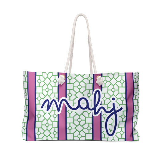 Mahjong Tote - Kiwi