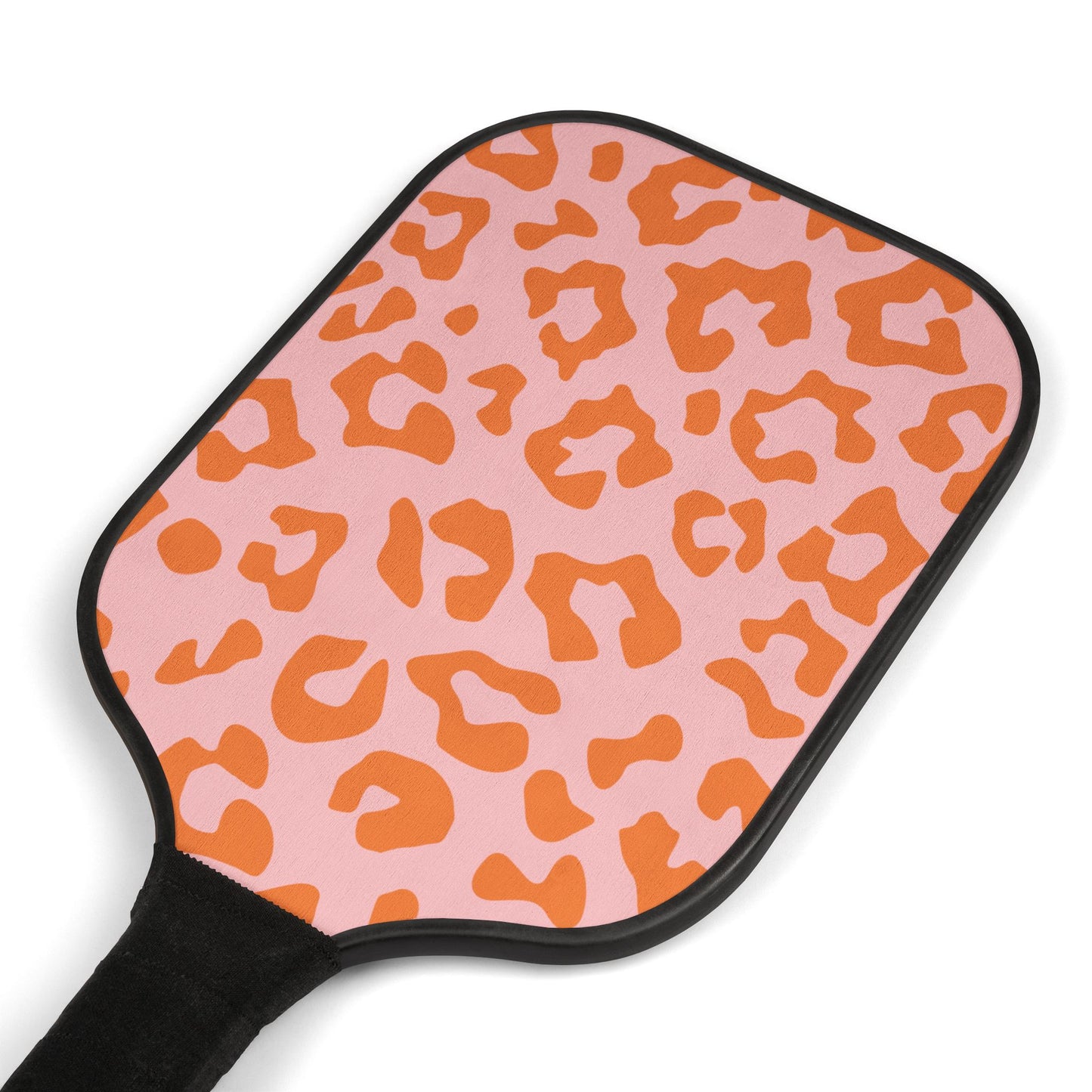 Pink Leopard Pickleball Paddles Set — Stylish Paddle Kit with Balls
