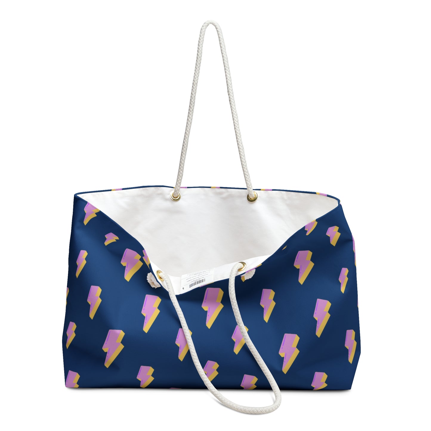 Lightning Bolt Weekender Bag – Large Travel Tote