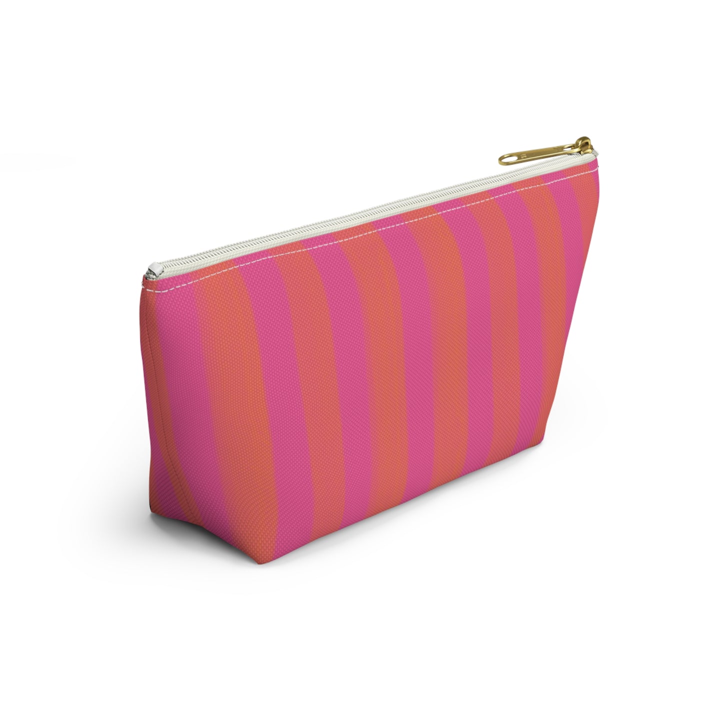 Mahjong Cabana Stripe Tile Pouch with T‑Bottom