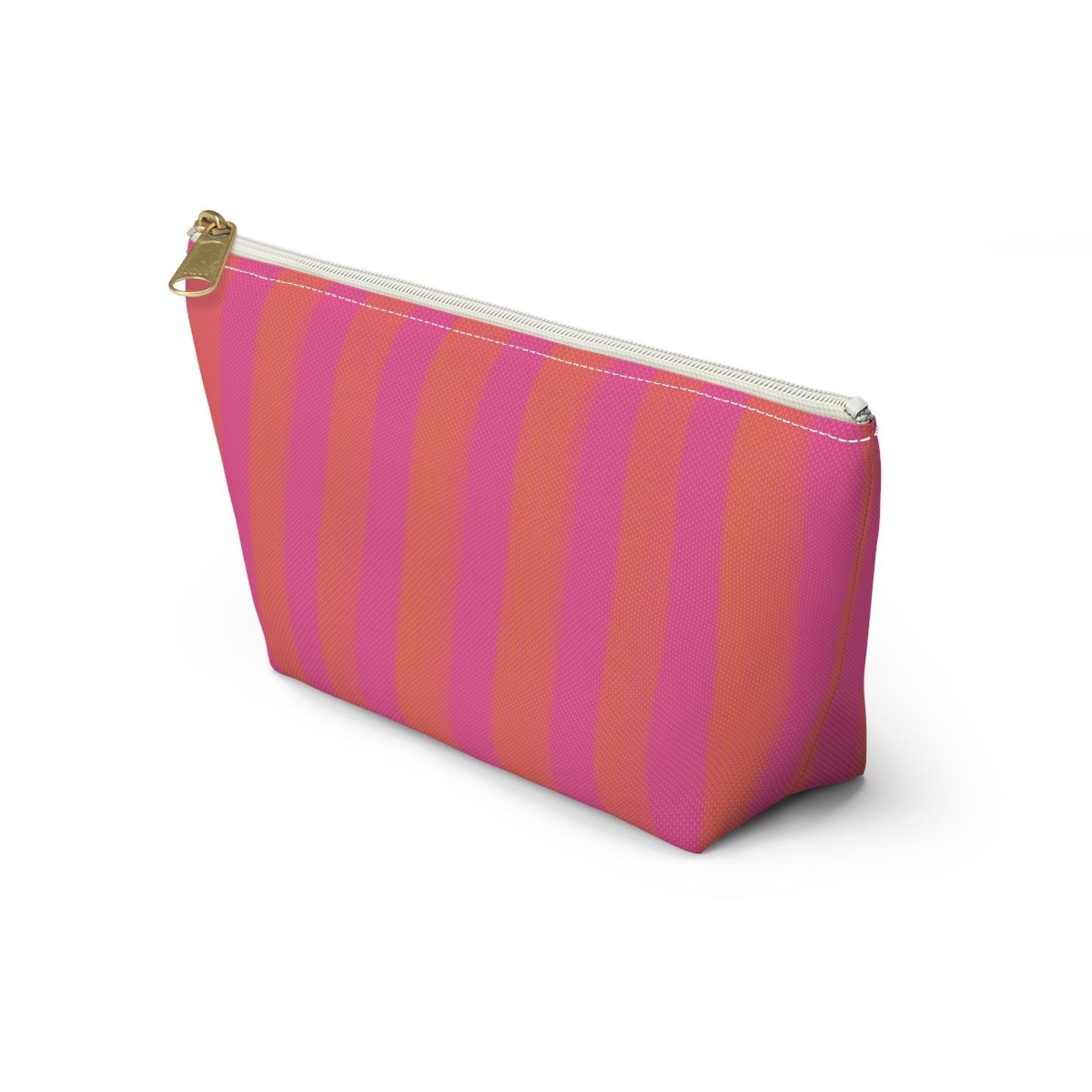 Mahjong Cabana Stripe Tile Pouch with T‑Bottom