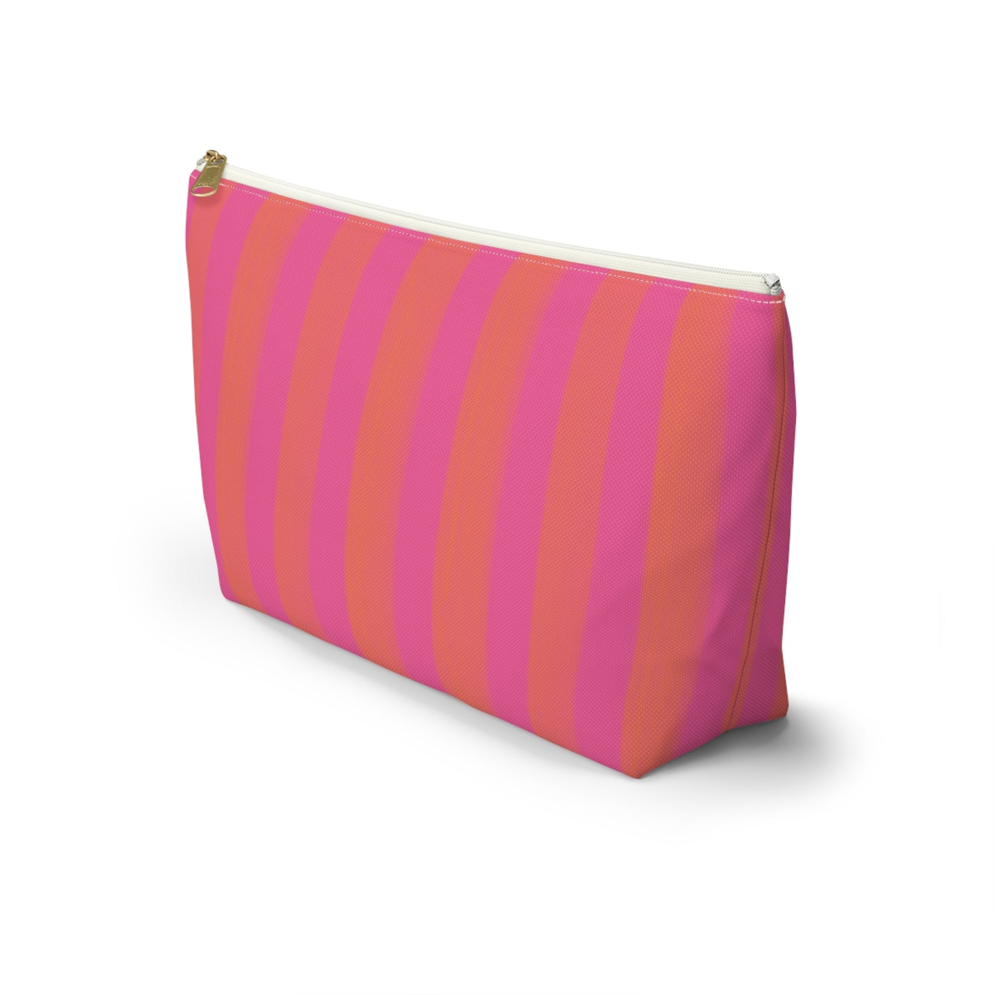 Mahjong Cabana Stripe Tile Pouch with T‑Bottom