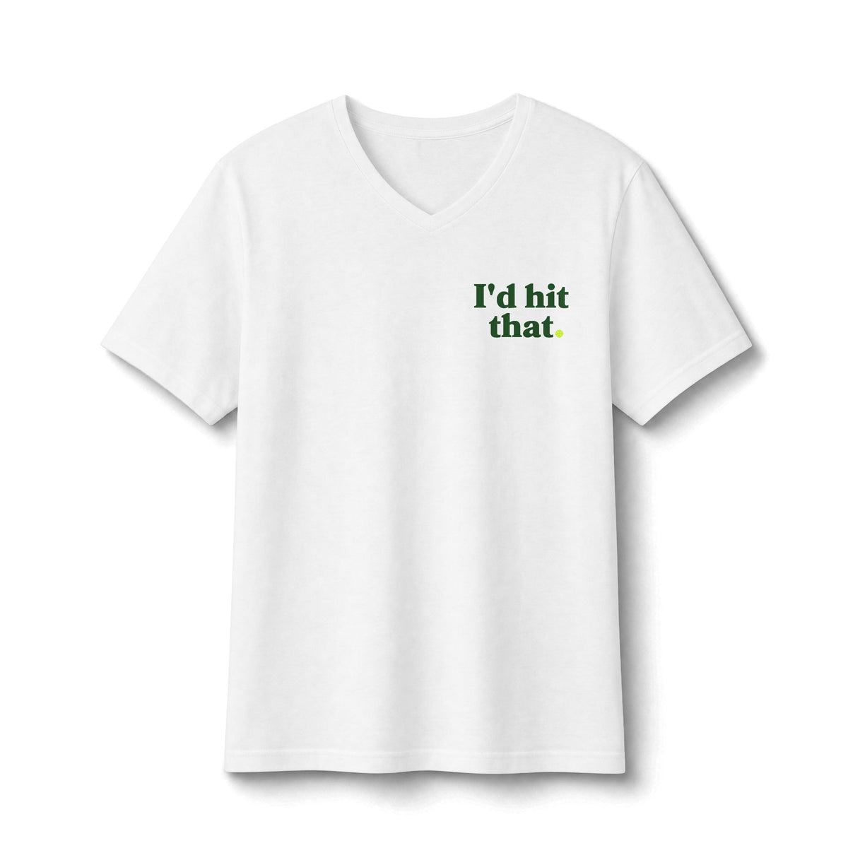 Pickleball "I'd Hit That" V-Neck Tee 4 Colors