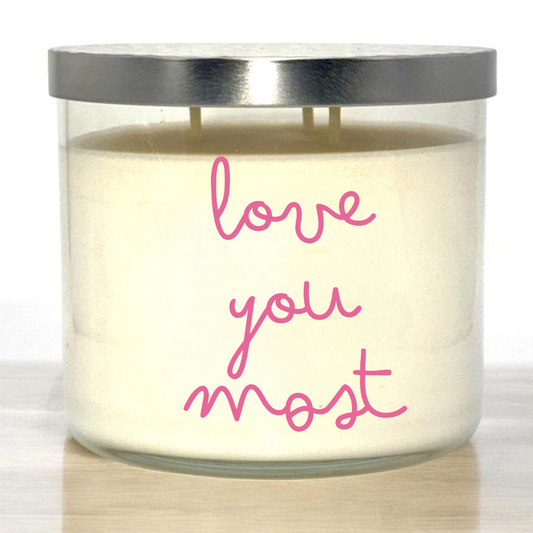 Love You Most Candle