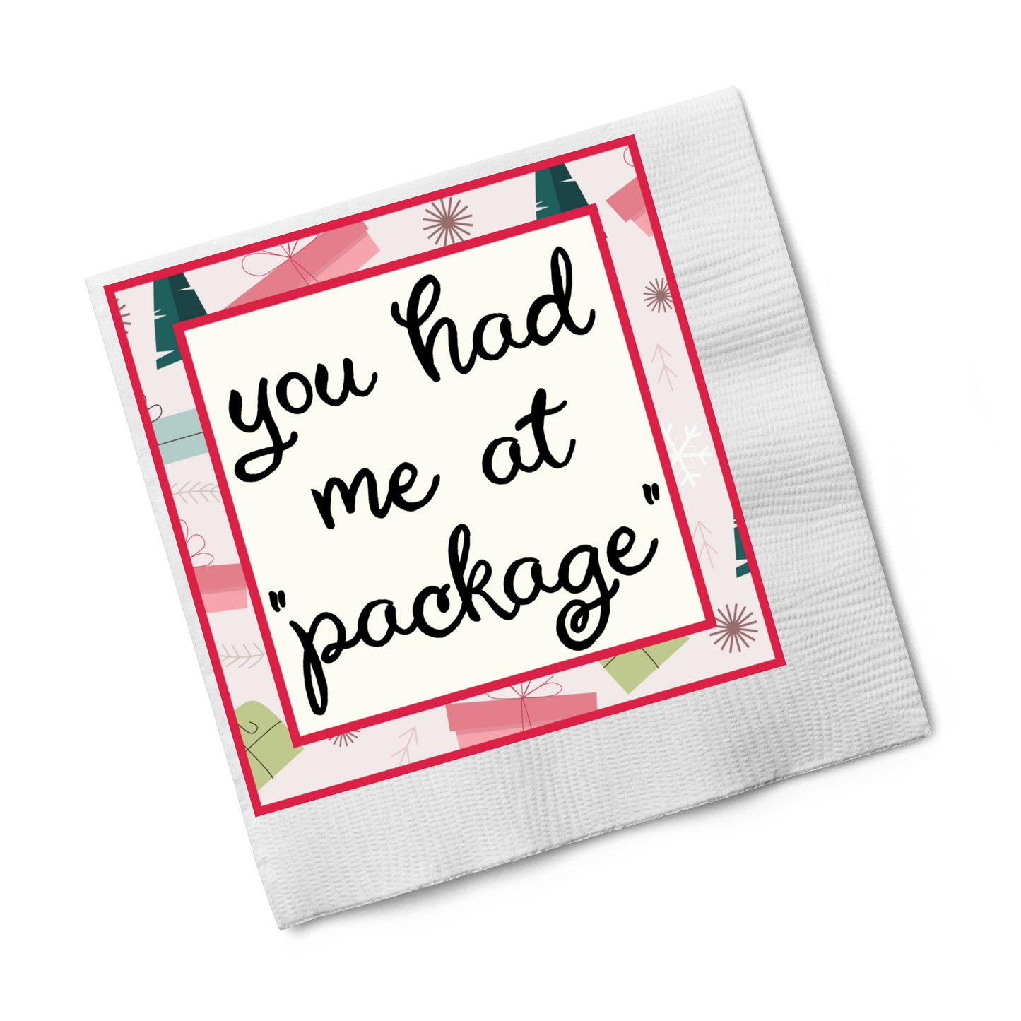 Cocktail Napkins: "Package" 20pk