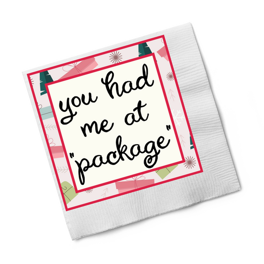 Cocktail Napkins: "Package" 20pk