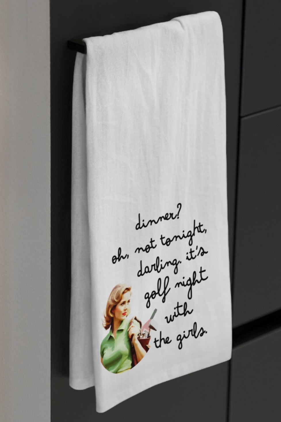 Ladies' Golf Night Tea Towel