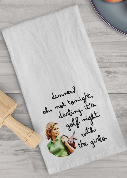 Ladies' Golf Night Tea Towel