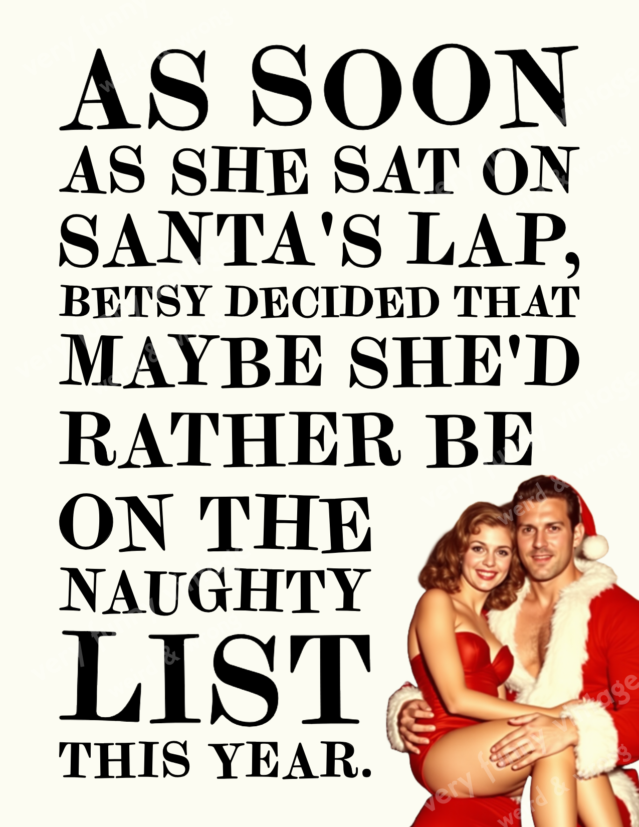 Betsy decided she'd rather be on the Naughty List (Christmas)